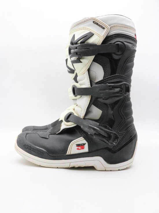 Alpinestars Youth Tech 3s Mens 7 Motocross Dirt Bike Offroad Boots Black/White main image 6